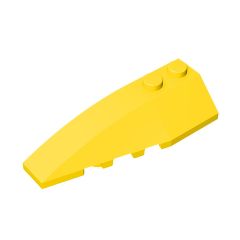 Wedge Curved 6 x 2 Left #41748 Yellow 10 pieces