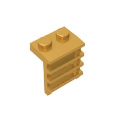Plate Special 1 x 2 x2 with Ladder #4175 Pearl Gold