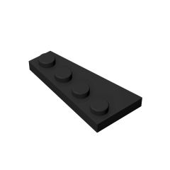 Wedge Plate 4 x 2 Right #41769 Black