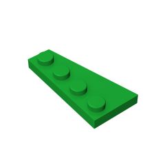 Wedge Plate 4 x 2 Right #41769 Green 10 pieces