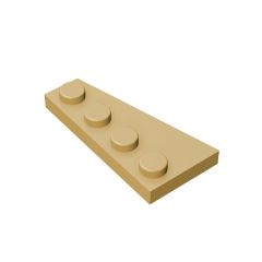 Wedge Plate 4 x 2 Right #41769 Tan 10 pieces