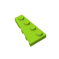 Wedge Plate 4 x 2 Left #41770 Lime 1 KG