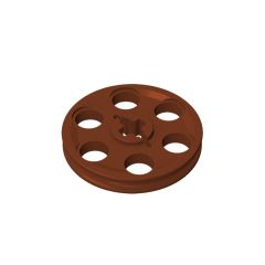 Technic Wedge Belt Wheel (Pulley) #4185 Reddish Brown