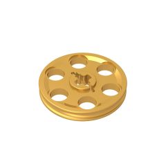 Technic Wedge Belt Wheel (Pulley) #4185 Pearl Gold