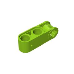 Technic Axle and Pin Connector Perpendicular 3L with 2 Pin Holes #42003 Lime