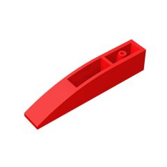 Brick Curved 6 x 1 Inverted #41763 Red