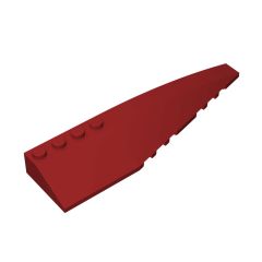 Wedge Curved 12 x 3 Right #42060 Dark Red