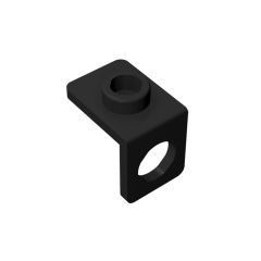 Minifig Neckwear Bracket - One Stud #42446 Black