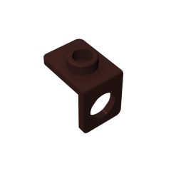 Minifig Neckwear Bracket - One Stud #42446 Dark Brown