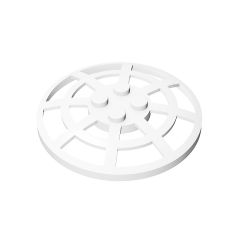 Dish 6 x 6 Inverted (Radar) Webbed (Undetermined Type) #4285 White