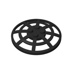 Dish 6 x 6 Inverted (Radar) Webbed (Undetermined Type) #4285 Black