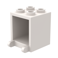 MAILBOX, CASING 2X2X2 #4345 White 1/4 KG