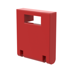 MAILBOX, FRONT 2X2 #4346 Red 1 KG