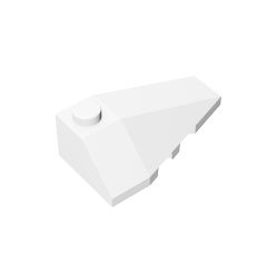 Wedge Sloped 4 x 2 Triple Right #43711 White