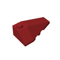 Wedge Sloped 4 x 2 Triple Right #43711 Dark Red