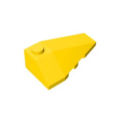 Wedge Sloped 4 x 2 Triple Right #43711 Yellow