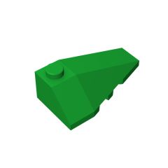 Wedge Sloped 4 x 2 Triple Right #43711 Green