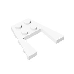 Wedge Plate 4 x 4 with 2 x 2 Cutout #43719 White