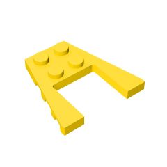 Wedge Plate 4 x 4 with 2 x 2 Cutout #43719 Yellow