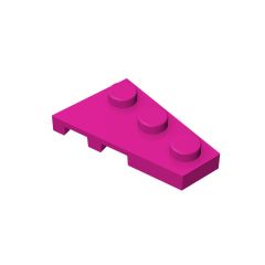Wedge Plate 3 x 2 Right #43722 Magenta