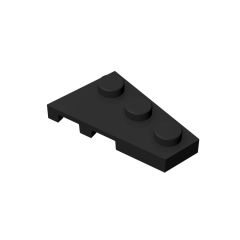 Wedge Plate 3 x 2 Right #43722 Black