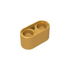 Technic Beam 1 x 2 Thick #43857 Pearl Gold