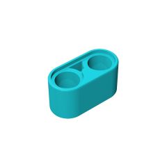 Technic Beam 1 x 2 Thick #43857  Medium Azure Gobricks