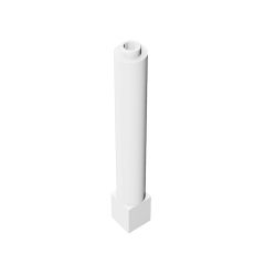 Support Technic 1 x 1 x 6 Solid Pillar #43888 White