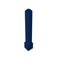 Support Technic 1 x 1 x 6 Solid Pillar #43888 Dark Blue