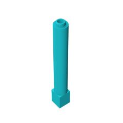 Support Technic 1 x 1 x 6 Solid Pillar #43888 Medium Azure