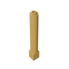 Support Technic 1 x 1 x 6 Solid Pillar #43888 Tan