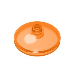 Dish 3 x 3 Inverted (Radar) #43898 Trans-Orange