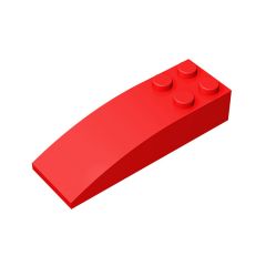 Slope Curved 6 x 2 #44126 Red