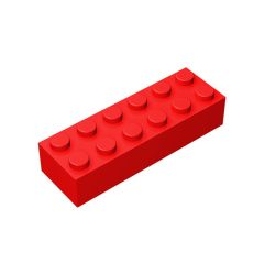 Brick 2 x 6 #44237 Red