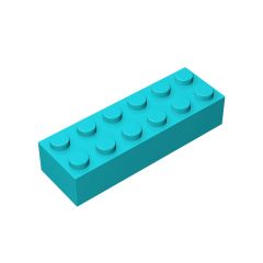 Brick 2 x 6 #44237 Medium Azure