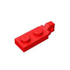 Plate 1 x 2 W/Stub Vertical/End #44301 Red