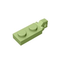 Plate 1 x 2 W/Stub Vertical/End #44301 Olive Green