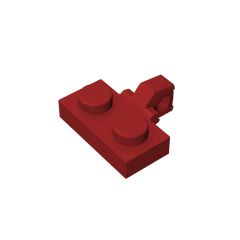 Hinge Plate 1 x 2 Locking With 1 Finger On Side #44567 Dark Red