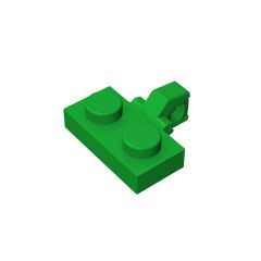 Hinge Plate 1 x 2 Locking With 1 Finger On Side #44567 Green