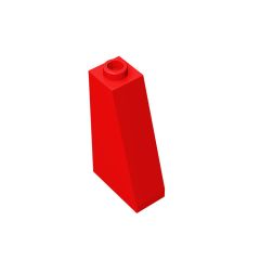 Slope 75 2 x 1 x 3 (Undetermined Stud Type) #4460 Red 10 pieces