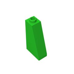 Slope 75 2 x 1 x 3 (Undetermined Stud Type) #4460 Bright Green