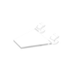 Flag 2 x 2 Trapezoid with Flat Area between Clips #44676 Trans-Clear