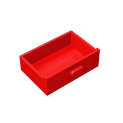 Cupboard 2 x 3 Drawer #4536 Red