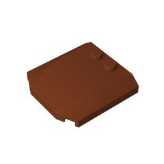Slope Curved 4 x 4 x 2/3 Triple Curved with 2 Studs #45677 Reddish Brown 1 KG