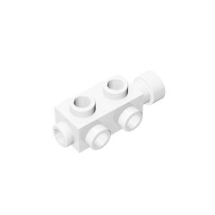 Brick Special 1 x 2 x 2/3 with Studs on Sides #4595 White