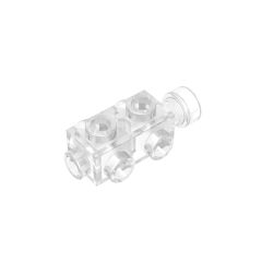 Brick Special 1 x 2 x 2/3 with Studs on Sides #4595 Trans-Clear Gobricks
