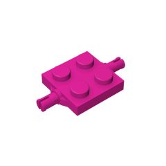 Plate Special 2 x 2 with Wheel Holders #4600 Magenta