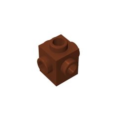 Brick Special 1 x 1 Studs on 4 Sides #4733 Reddish Brown