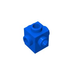 Brick Special 1 x 1 Studs on 4 Sides #4733 Blue