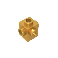 Brick Special 1 x 1 Studs on 4 Sides #4733 Pearl Gold